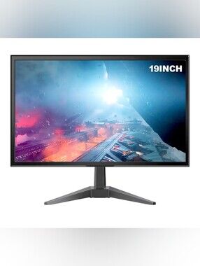 YOTETION 19-inch Full HD 75Hz Thin Monitor - HD+ Anti-Glare LED Display YTLED19